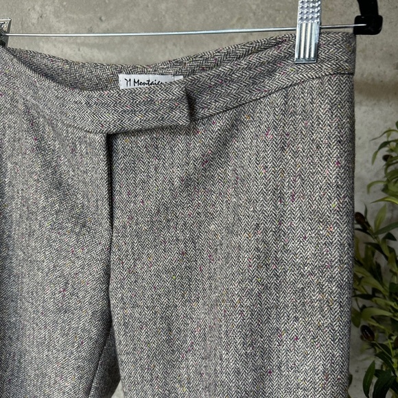 Avenue Montaigne tweed cuffed straight leg pants - Picture 3 of 6